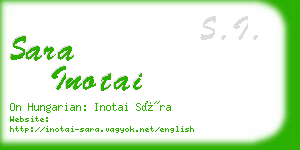 sara inotai business card